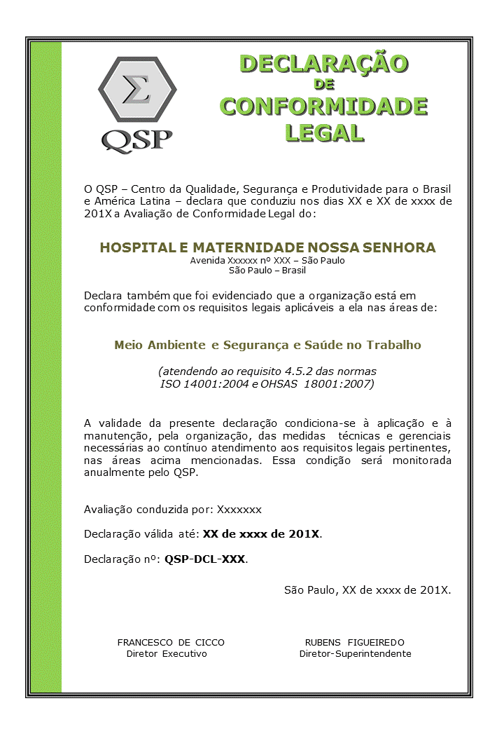 QSP - Centro da Qualidade, Segurança e Produtividade